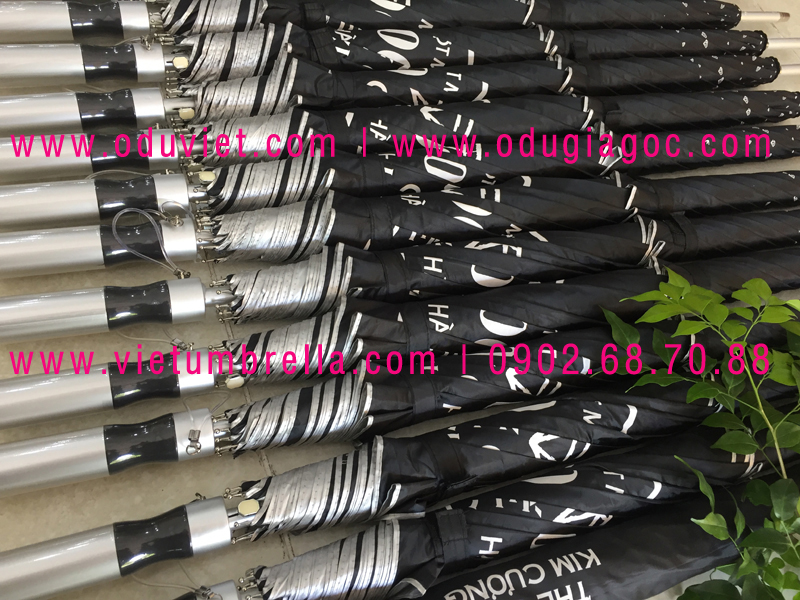 xưởng sản xuất ô dù cầm tay in logo quảng cáo